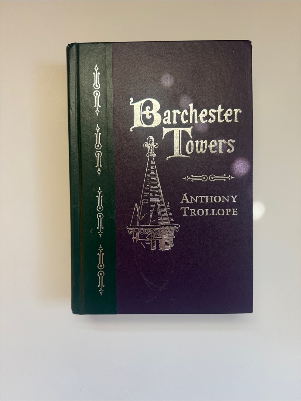 Classic Barchester Towers Hardcover by Anthony Trollope - Purple and Dark Green